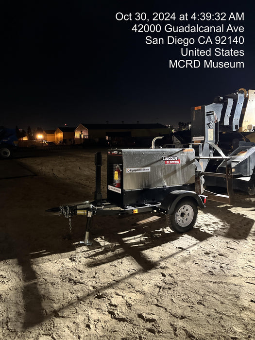 2024 Lincoln Electric LE400 Kubota V1505, Trlr, Cable Rack, Light Kit, ES Decals, T3