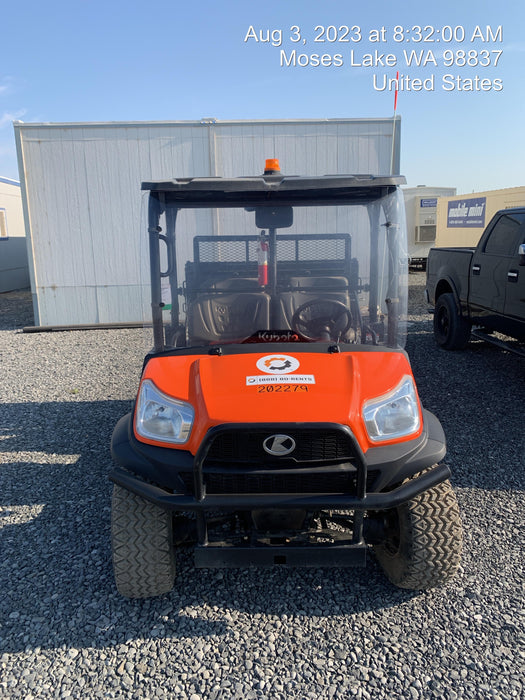2022 Kubota RTV-X1140W-H Plastic Canopy, Windshield Acrylic Clear, LED Strobe Light, Wire Harness Kit, Back up Alarm