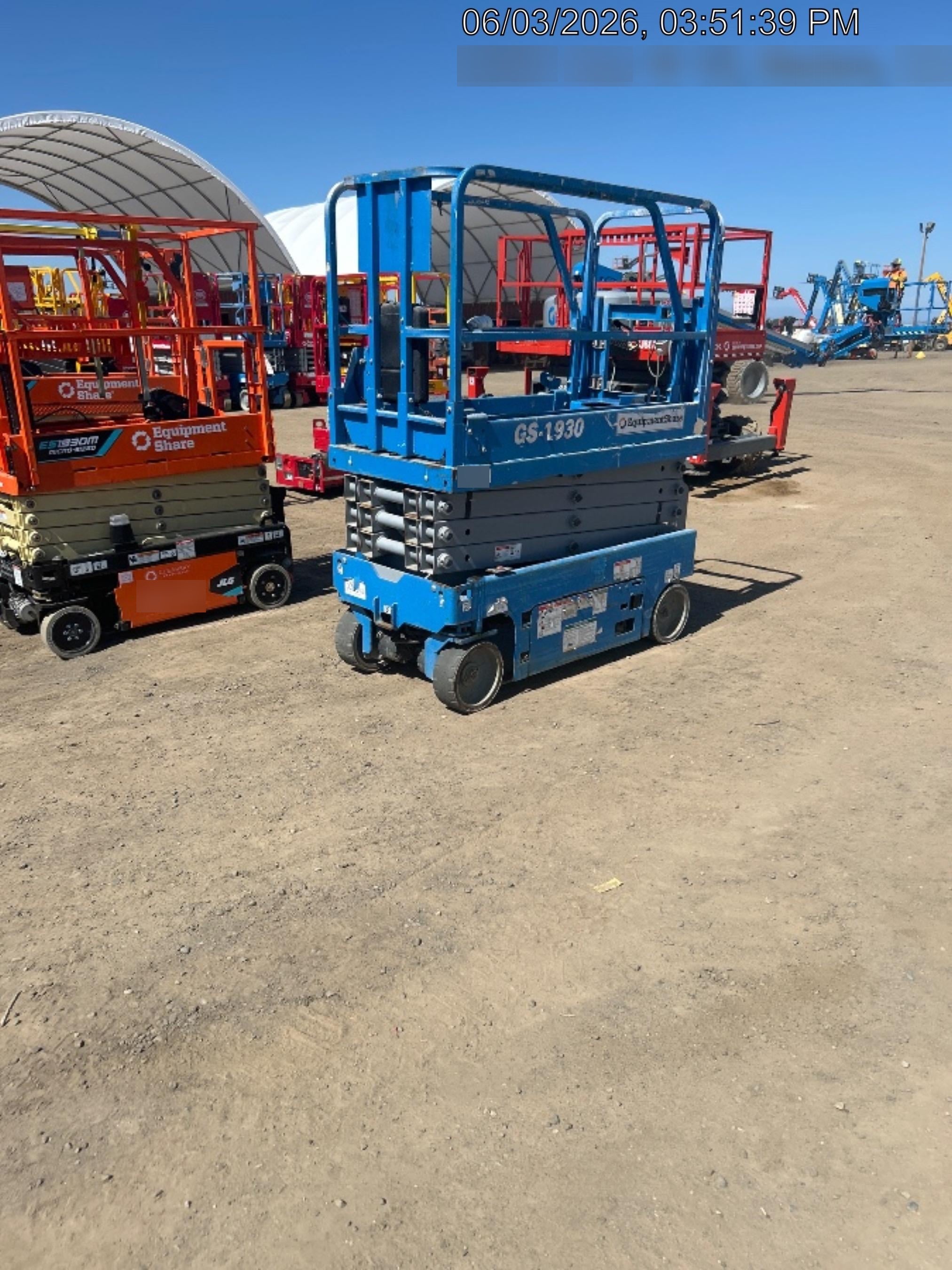 2019 Genie GS-1930 Half Height Swing Gate, 800W Inverter