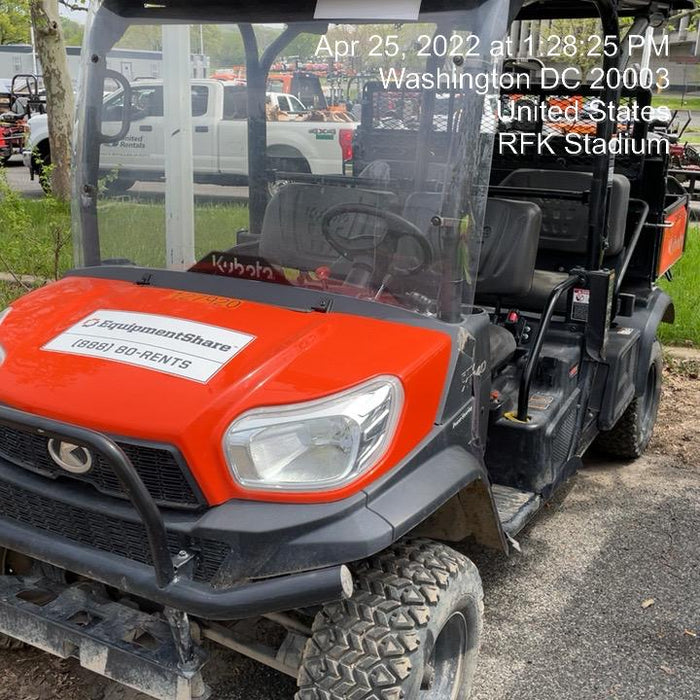 2020 Kubota RTV-X1140W-H Plastic Canopy, Windshield Acrylic Clear, LED Strobe Light, Wire Harness Kit, Back up Alarm