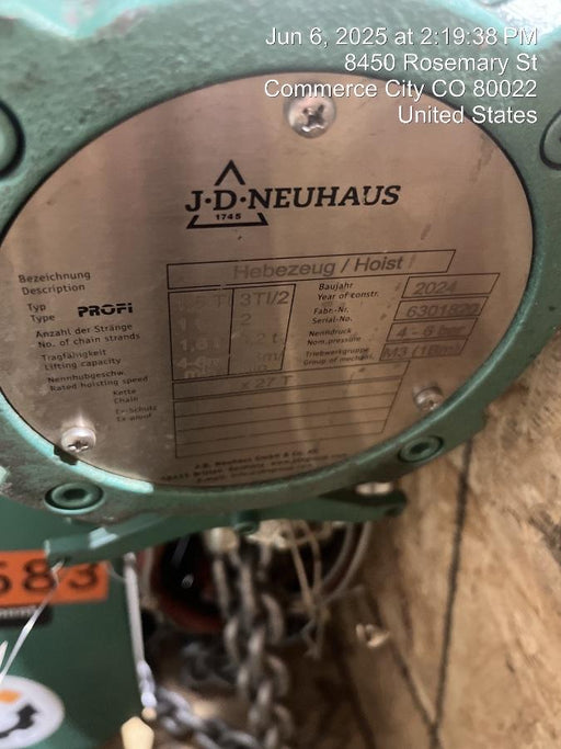 2025 JD NEUHAUS PROFI 1.5/3TI