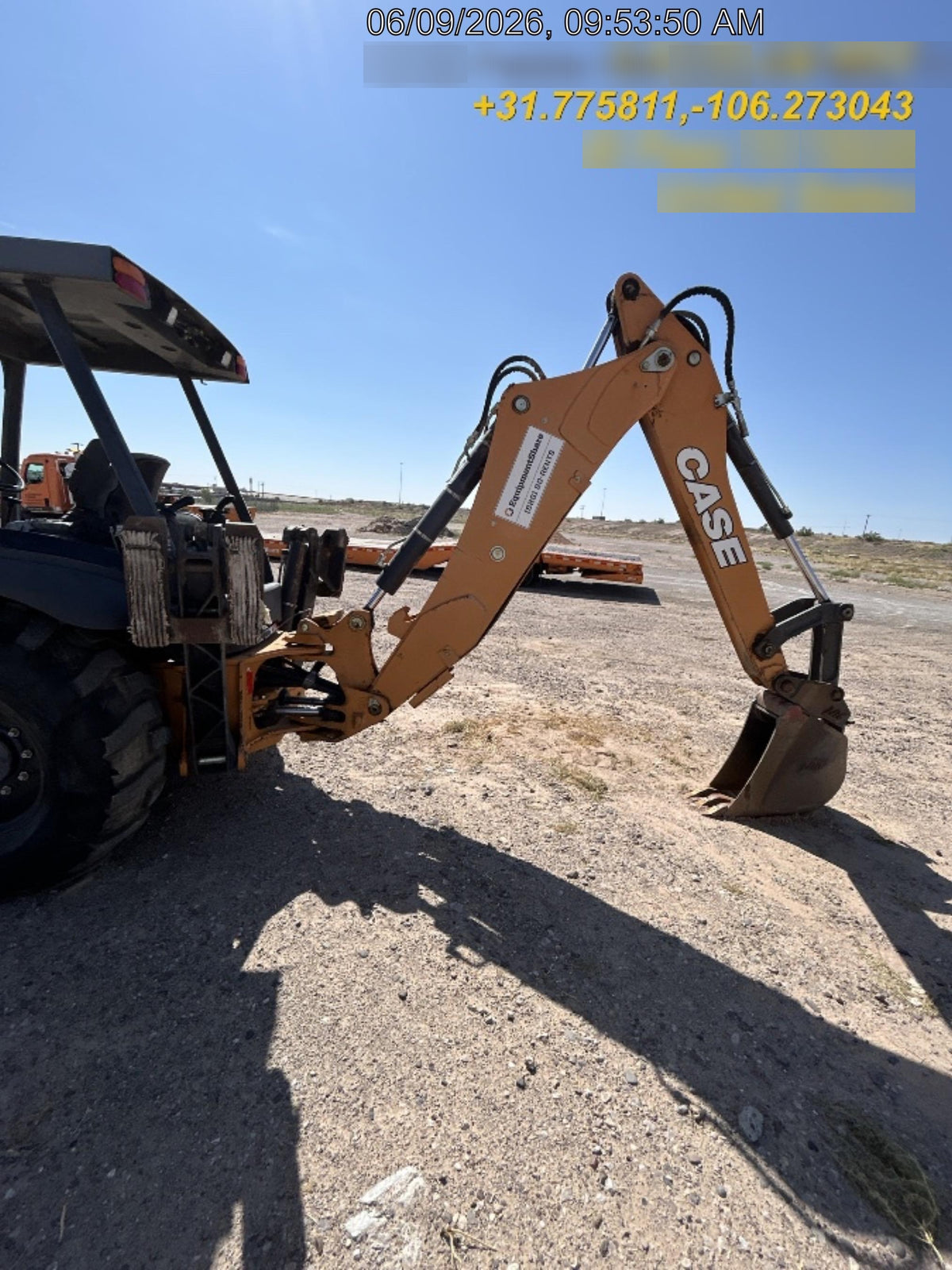 2019 Case 580N EP Canopy, 4WD, GP Front Bucket, Standard Stick, 2-Way Aux Hydraulics, ISO Controls