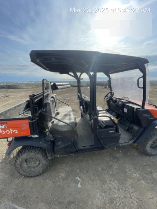 2021 Kubota RTV-X1140W-H Plastic Canopy, Windshield Acrylic Clear, LED Strobe Light, Wire Harness Kit, Back up Alarm