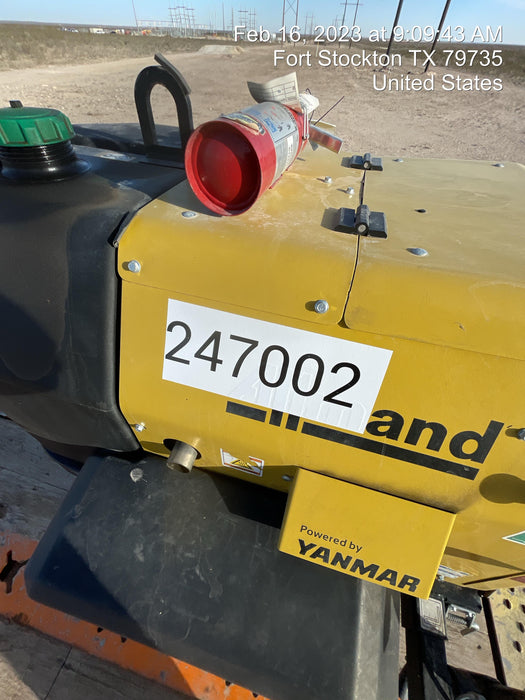 2022 Allmand NLV3GR (4) LED Light Fixture 350W, 23' Vertical Mast, 3kW Prime, Towable, ES Decals, T3