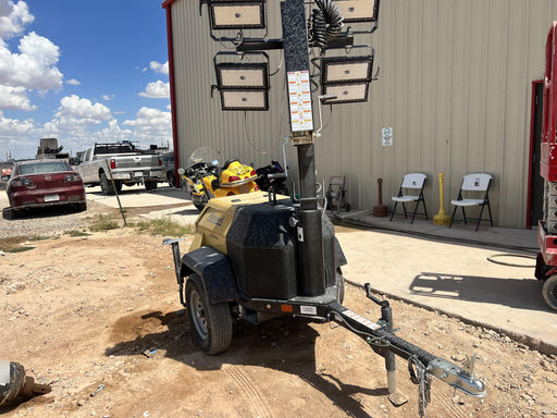 2022 Allmand NLV3GR (4) LED Light Fixture 350W, 23' Vertical Mast, 3kW Prime, Towable, ES Decals, T3