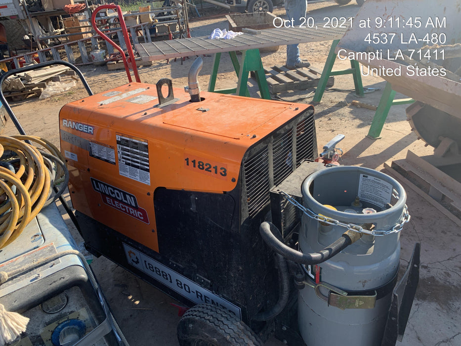 2020 Lincoln Electric Ranger 305 LPG Kohler Engine, One-Pak