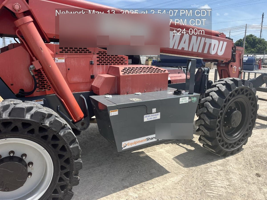 2018 Manitou MTA10055 Manitou MTA 10055 w/Cab/Heat/AC, Work Lights/Strobe, Aux Hyd, Solid Tires, Lift Hook, 66" Carriage, 60" Forks