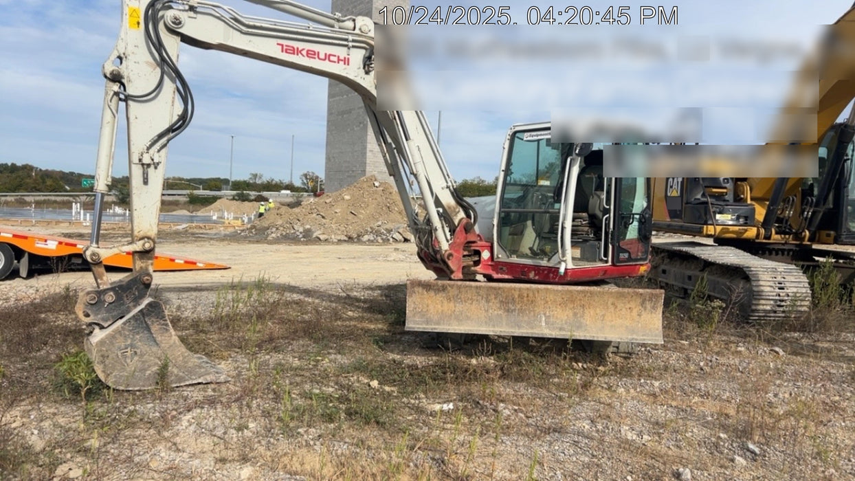 2019 Takeuchi TB290 Cab/Heat/AC Rubber tracks, Dozer blade, Travel alarm, Auxiliary hydraulics w/Manual QC, Hydraulic thumb, 18", 24", and 36" Buckets