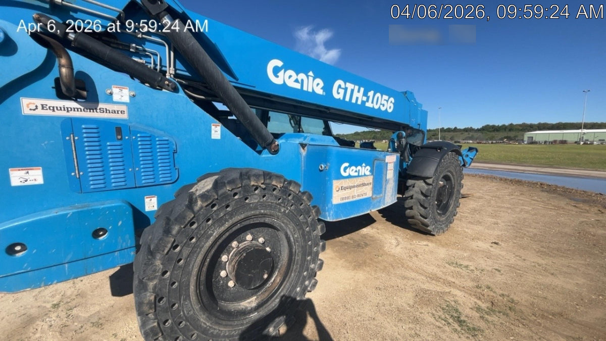 2019 Genie GTH-1056 Genie GTH-1056 w/CAB, Solid Tires, Work Lights, 60" carriage/forks, cab mesh, beacon