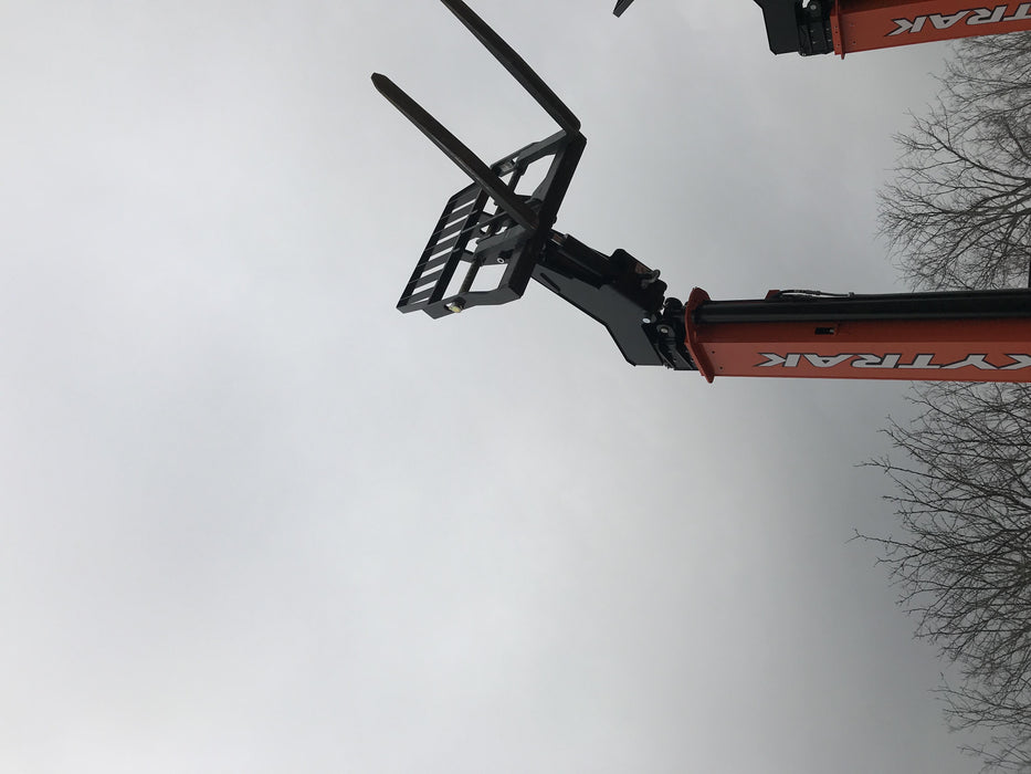 2019 Skytrak 6036 Cab/Heat/Air, Solid Tires, LED Work Lights, Beacon w/50" Carriage, 48" Pallet Forks