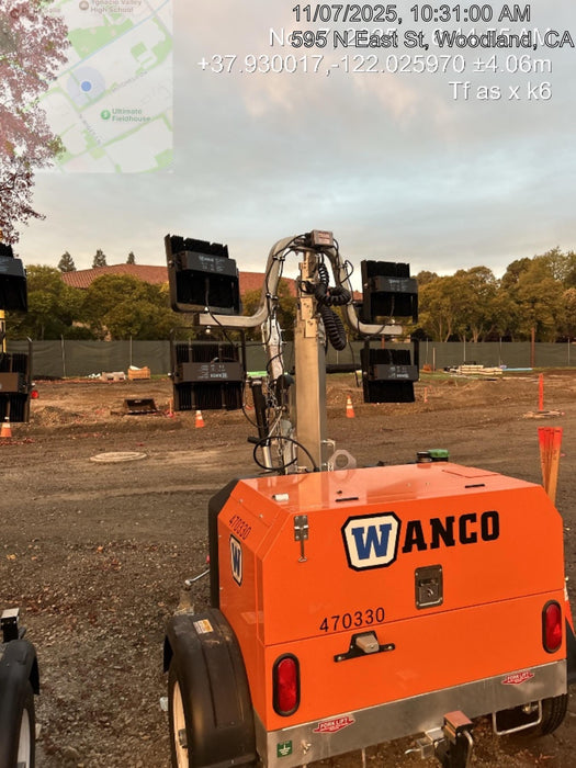 2024 Wanco WLTT-4MM4K Diesel, Deep Sea Controller, Shore Power Plug, Auto Start, (4) 350W LED Floodlights, 4kW Generator, 60 Gal Fuel Tank, 2" Ball, T3