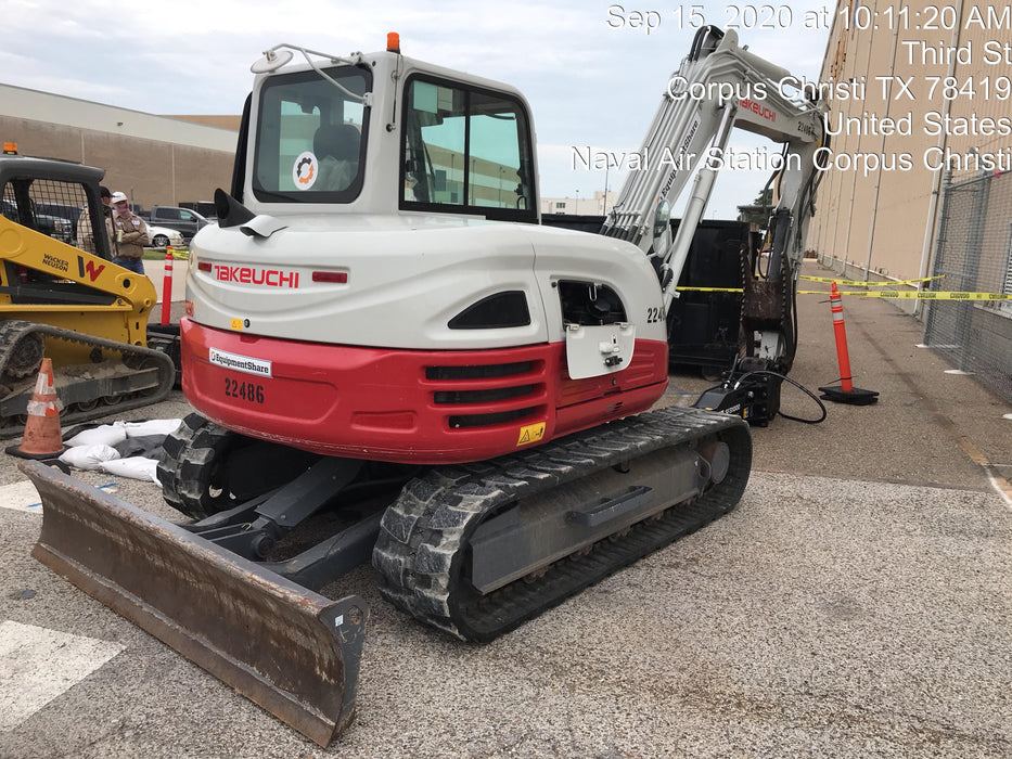 2019 Takeuchi TB290 Takeuchi TB290 Cab/Heat/AC w/Rubber Tracks, Auxiliary Hydraulics, Dozer Blade, Manual QC