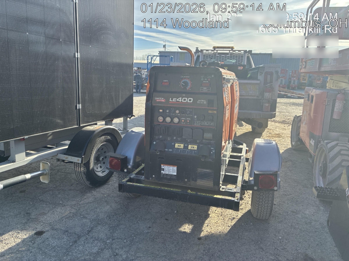 2022 Lincoln Electric LE400 Kubota V1505, Trlr, Cable Rack, Light Kit, ES Decals, T3