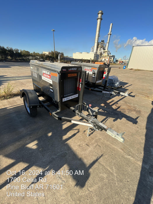 2024 Lincoln Electric LE400 Kubota V1505, Trlr, Cable Rack, Light Kit, ES Decals, T3