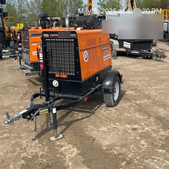 2021 Lincoln Electric Vantage 549X Ready Pak 3, ORANGE (includes trailer, cable rack, fender light kit)
