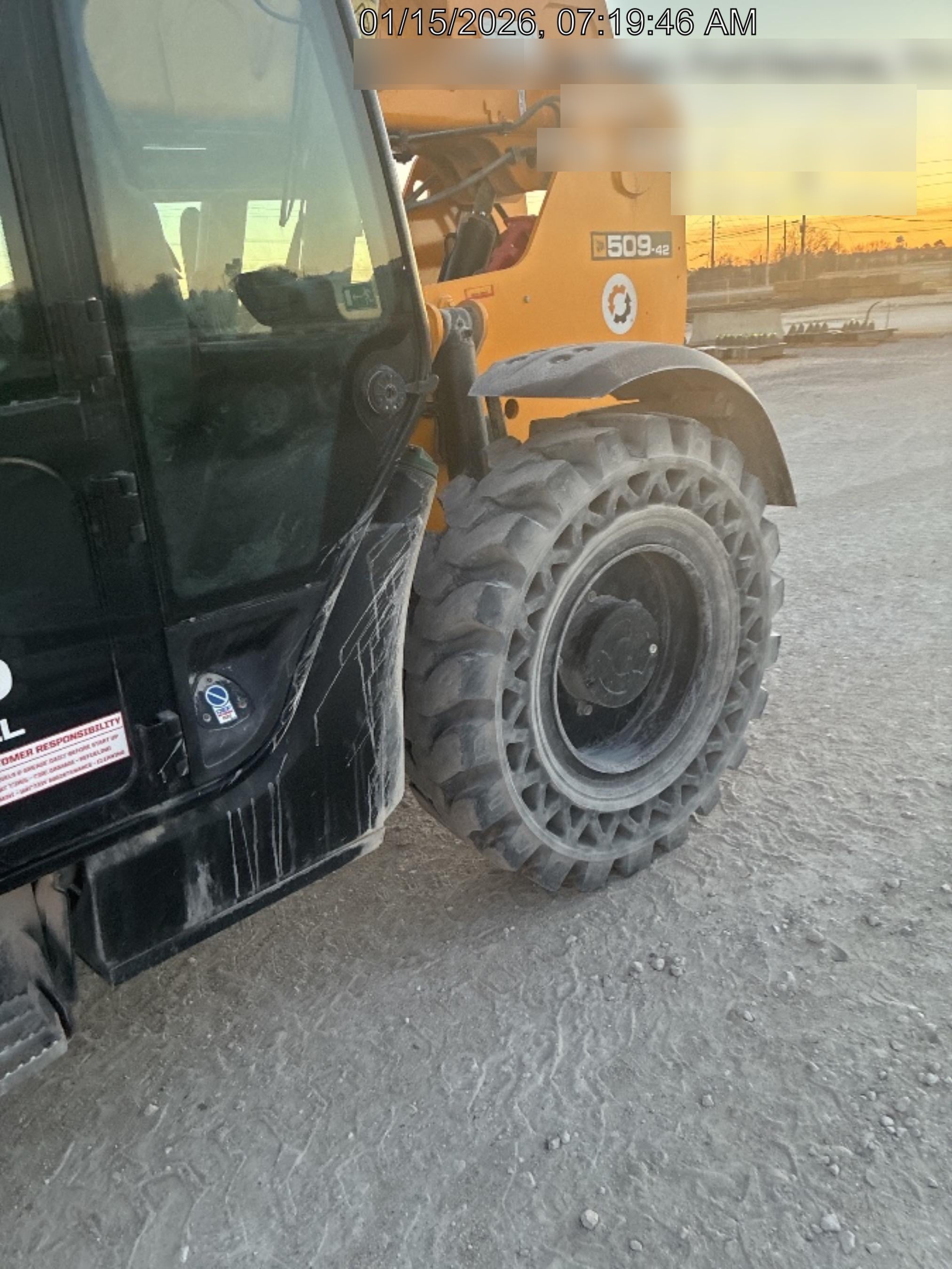 2022 JCB 509-42 74Hp Dsl, Cab/Heat/Air, Sld Tires, LED WL, Bcn, L Hook, EST