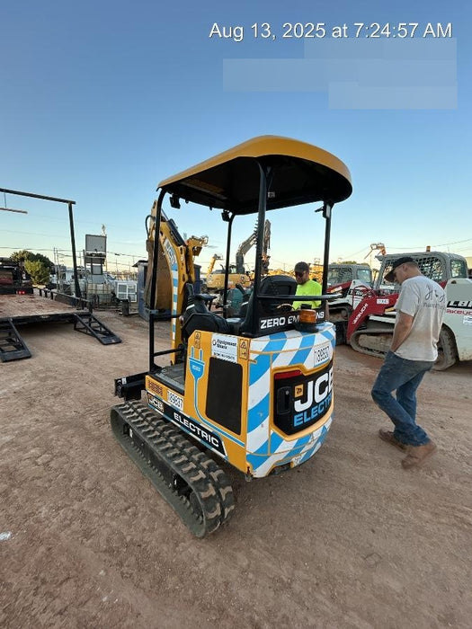2022 JCB 19C-1E Canopy, Rubber Track, Beacon, Dipper, WL, Coupler, ES Decals