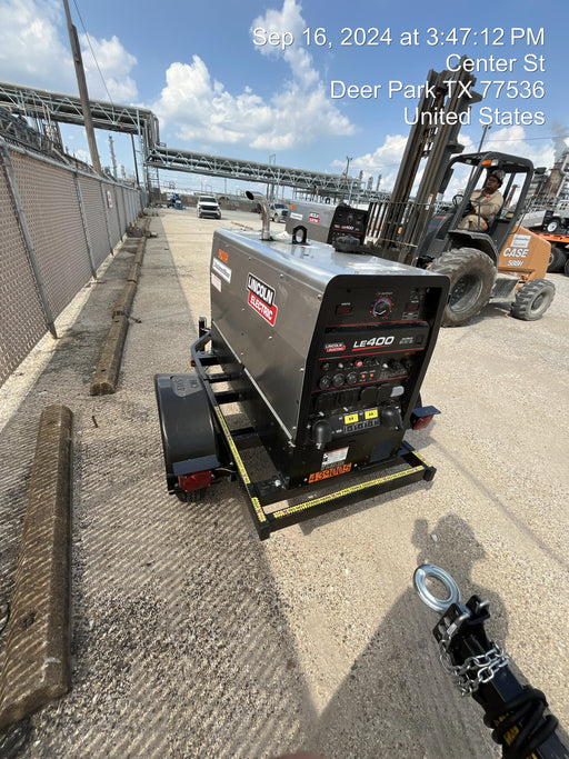 2024 Lincoln Electric LE400 Kubota V1505, Trlr, Cable Rack, Light Kit, ES Decals, T3