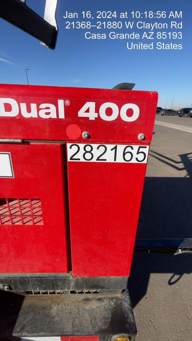 2022 Shindaiwa DGW400MDL Kubota D902 Engine, 23 HP, Dual Op Welder, Wire, Arc, Droop Stick, Tig, and CC Stick Functionality, Simulphase, 3 Phase and 1 Phase Gen Output, Single Axle NB Trlr, Slr Trckl Chrg 12V 12W, Fire Ext