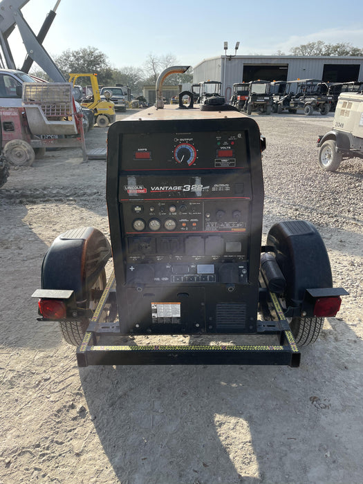 2021 Lincoln Electric Vantage 322 Vantage 322 Ready Pak 3 w/ Decals, ORANGE (includes trailer, cable rack, fender light kit) NO Telematics