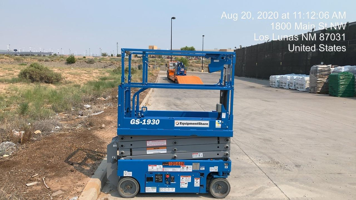 2020 Genie GS-1930 Solid Non Marking Tires, Beacon, Folding rails with half height swing gate