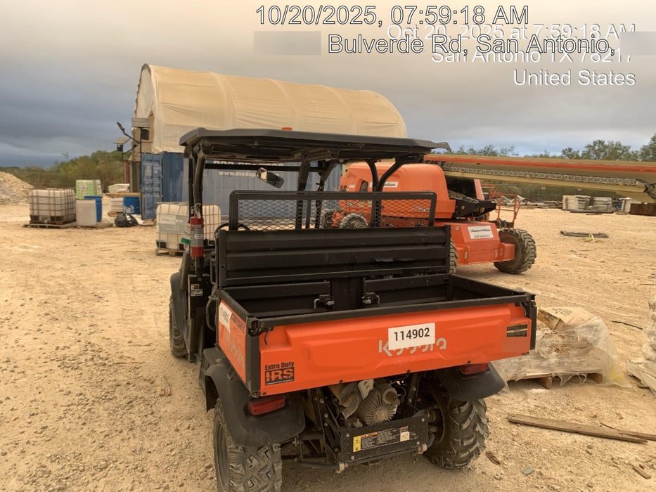2020 Kubota RTV-X1140 CANOPY,STROBE,BACK UP ALARM,WINDSHIELD, FIRE EXT