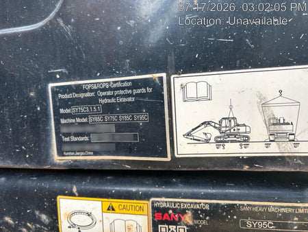 2022 SANY SY95R