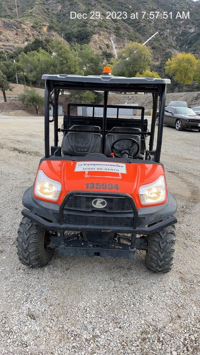 2022 Kubota RTV-X1140W-H Plastic Canopy, Windshield Acrylic Clear, LED Strobe Light, Wire Harness Kit, Back up Alarm