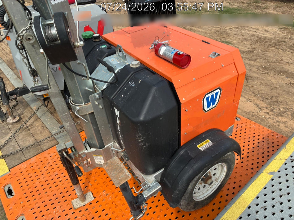 2025 Wanco WLTT-4MM4K Diesel, Mitsubishi L2E, 9.0HP @1800 rpm, Deep Sea Controller, Shore Power Plug, Auto Start, (4) 350W LED Floodlights, 4kW Generator, 60 Gal Fuel Tank, 2" Ball, T3