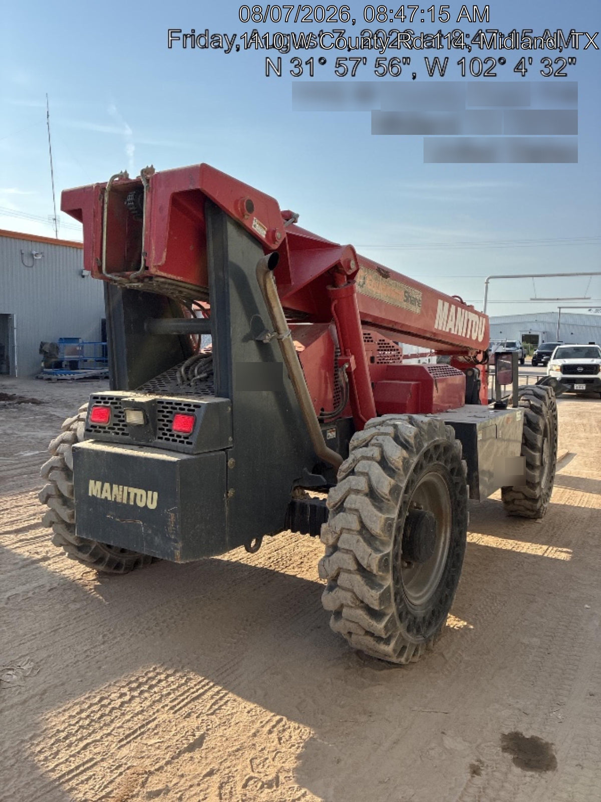 2018 Manitou MTA10055 Manitou MTA10055 - Canopy, Worklights, Beacon, 66" Carriage, 60" Forks, Solid Tires, Aux Hydraulics