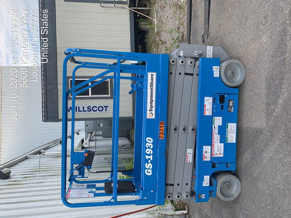 2020 Genie GS-1930 Fixed rails with chain entry gate - Pre A92.20