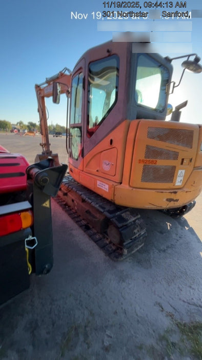 2015 Case CX80C CLOSED CAB, A/C, RUBBER TRACKS PADS, 7'-2" ARM