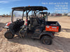 2022 Kubota RTV-X1140W-H Plastic Canopy, Windshield Acrylic Clear, LED Strobe Light, Wire Harness Kit, Back up Alarm
