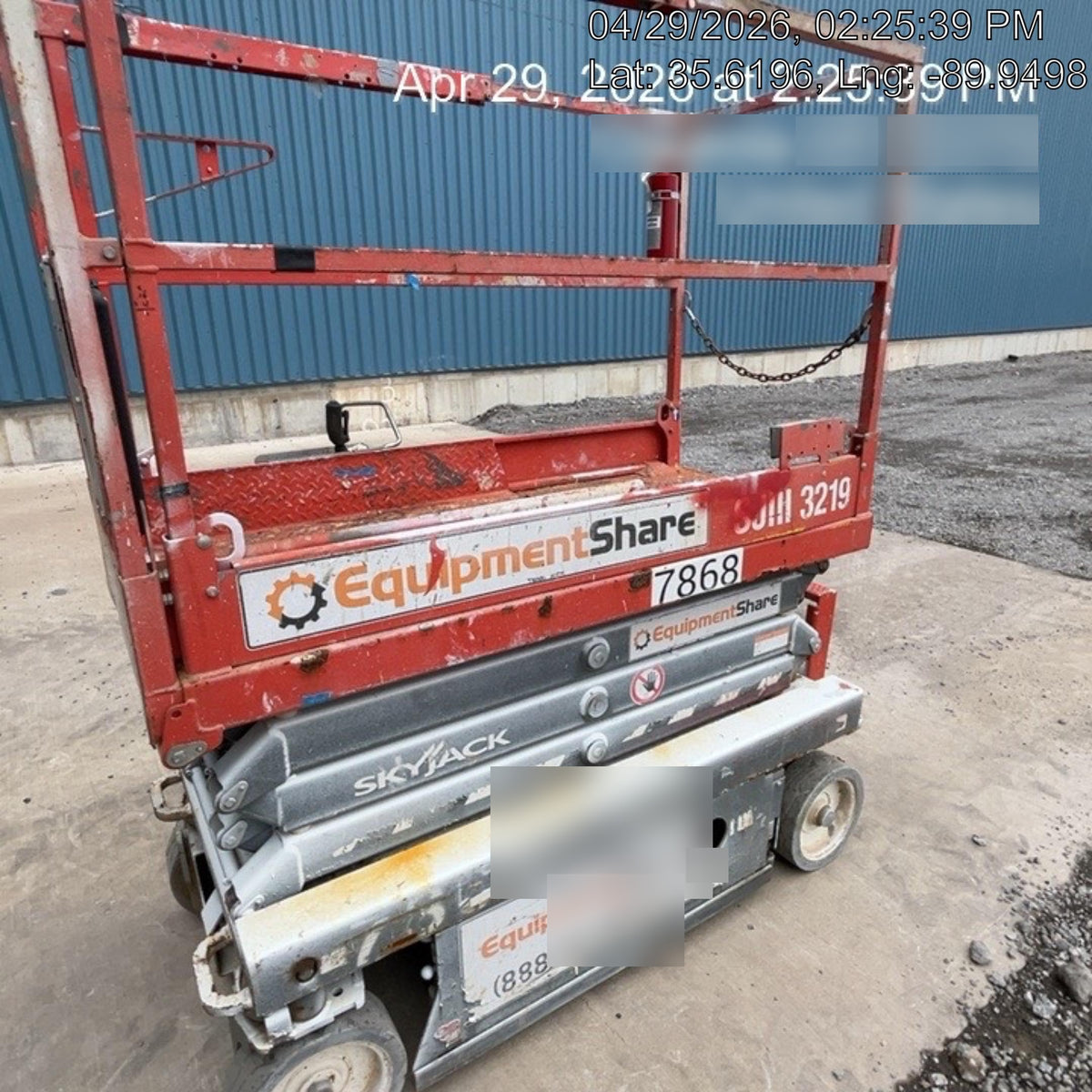 2018 Skyjack SJIII-3219 Skyjack SJIII3219 Scissor Lift w/Trojan Batteries