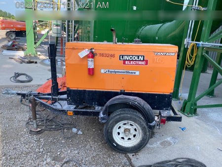 2021 Lincoln Electric Vantage 322 Vantage 322 Ready Pak 3 w/ Decals, ORANGE (includes trailer, cable rack, fender light kit) NO Telematics