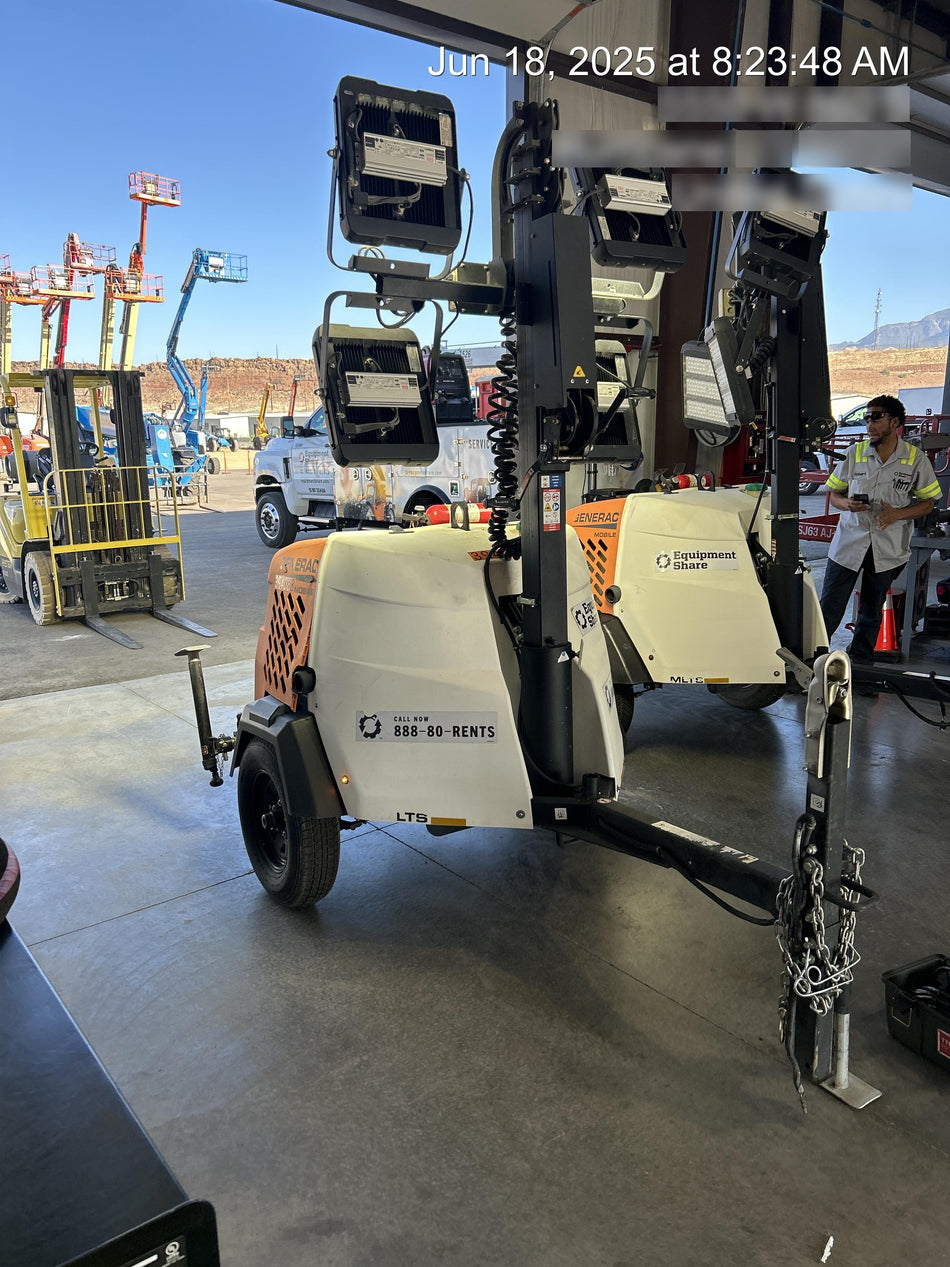 2024 Generac MLT2 Diesel, Flex Switch 120V Input, Powerzone Controller, 
(4) 320W LED Lights, 4kW Generator, 39.9 Gal Fuel Tank, 2" Ball, T3
