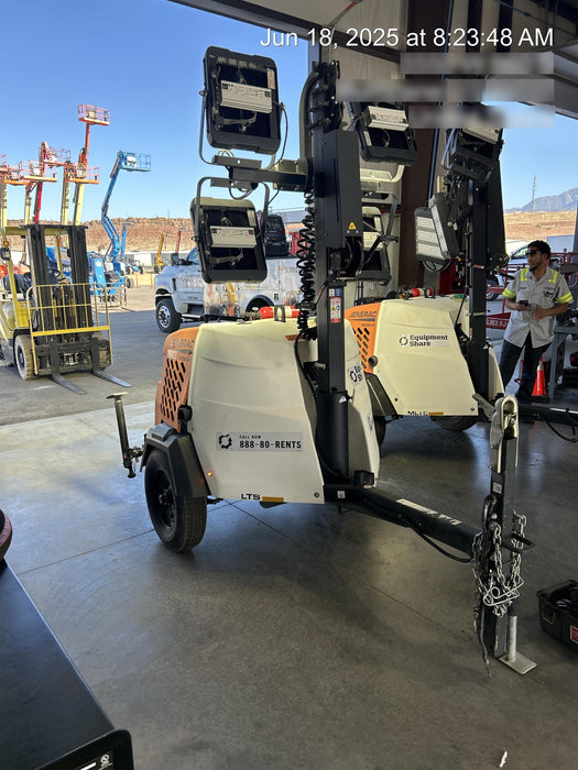 2024 Generac MLT2 Diesel, Flex Switch 120V Input, Powerzone Controller, 
(4) 320W LED Lights, 4kW Generator, 39.9 Gal Fuel Tank, 2" Ball, T3