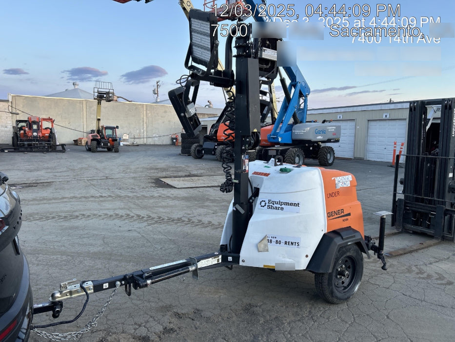 2023 Generac MLT2 Diesel, Flex Switch 120V Input, Powerzone Controller, (4) 320W LED Lights, 4kW Generator, 39.9 Gal Fuel Tank, 2" Ball, T3