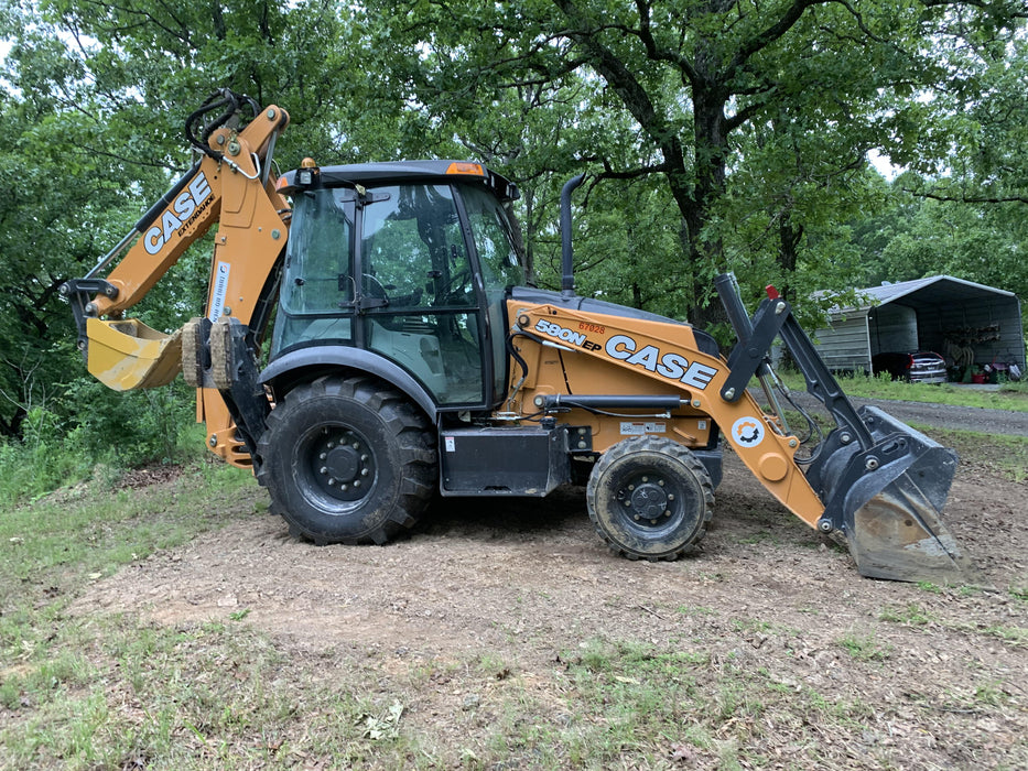 2020 Case 580N EP - Extendable Backhoe Cab/Heat/Air, 4WD, Extendable Stick, Pilot Controls, 2 Way Hydraulics, Ride Control, TAG Manual QC