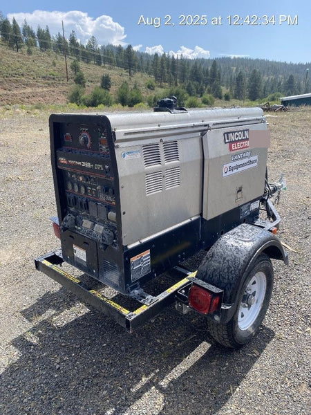 2019 Lincoln Electric Vantage 322 Ready-Pak 3, Two Wheel Trailer, Fender and Light Kit, Cable Rack