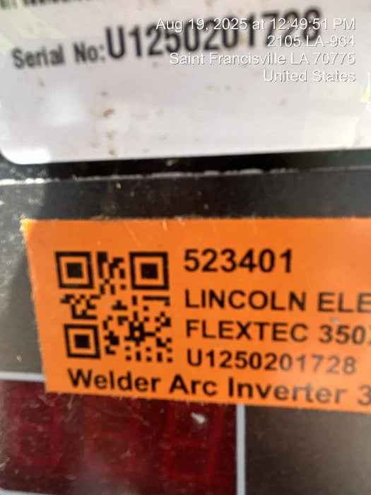 2025 LINCOLN ELECTRIC FLEXTEC 350X