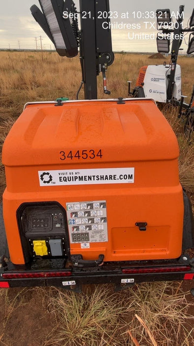 2023 Generac MLT2 Diesel, Flex Switch 120V Input, Powerzone Controller, (4) 320W LED Lights, 4kW Generator, 39.9 Gal Fuel Tank, 2" Ball, T3