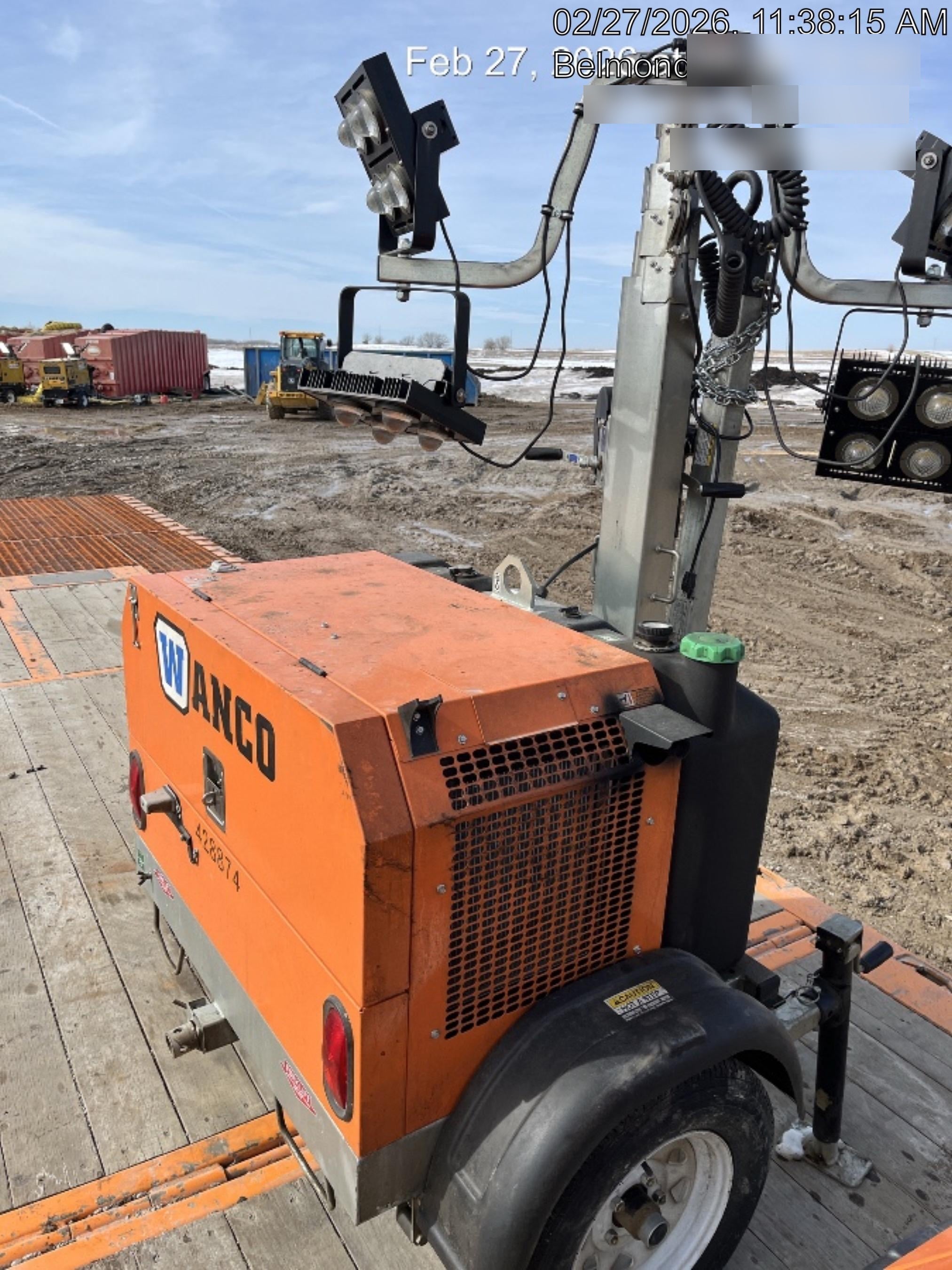 2024 Wanco WLTT-4MM4K Diesel, Deep Sea Controller, Shore Power Plug, Auto Start, (4) 350W LED Floodlights, 4kW Generator, 60 Gal Fuel Tank, 2" Ball, T3