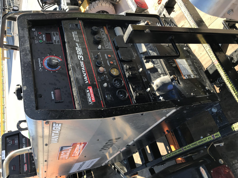 2019 Lincoln Electric Vantage 322 Lincoln Vantage 322 Welder w/Trailer, Light Kit, Cable Rack