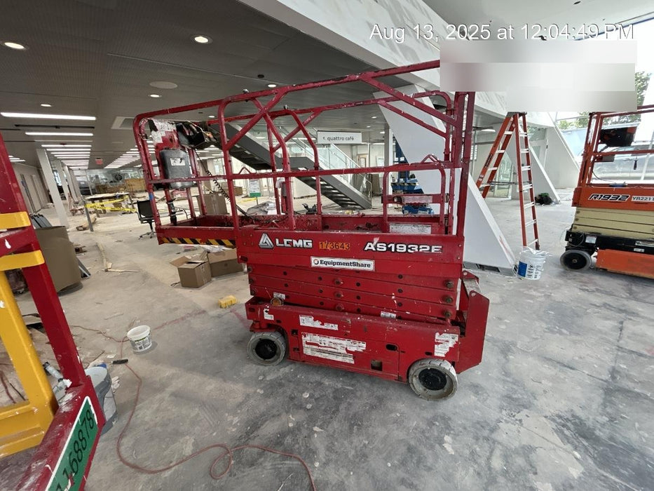 2021 Lgmg AS1932E Electric Drive, Solid Non Marking Tires, Dual Beacons