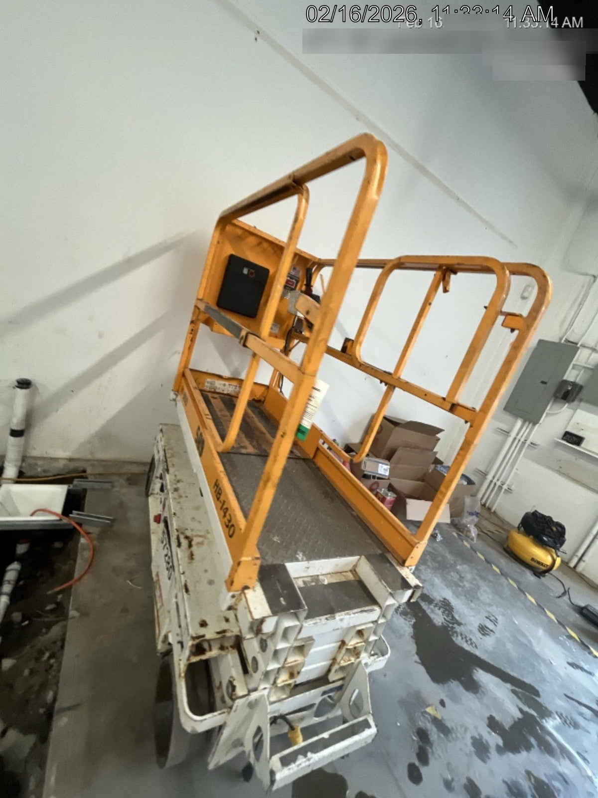 Custom Equipment HB-1430 Hy-Brid Scissor Lift
Platform capacity up to 670 lbs
Working height up to 20 ft
Weighs under 1,700 lbs
Non-marking wheels