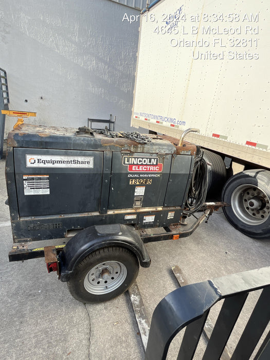 2021 Lincoln Electric Dual Maverick 200/200X Ready Pak 3, Includes Trailer, Cable Rack, Fender Light Kit