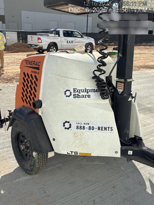 2024 Generac MLT2 Diesel, Flex Switch 120V Input, Powerzone Controller, 
(4) 320W LED Lights, 4kW Generator, 39.9 Gal Fuel Tank, 2" Ball, T3