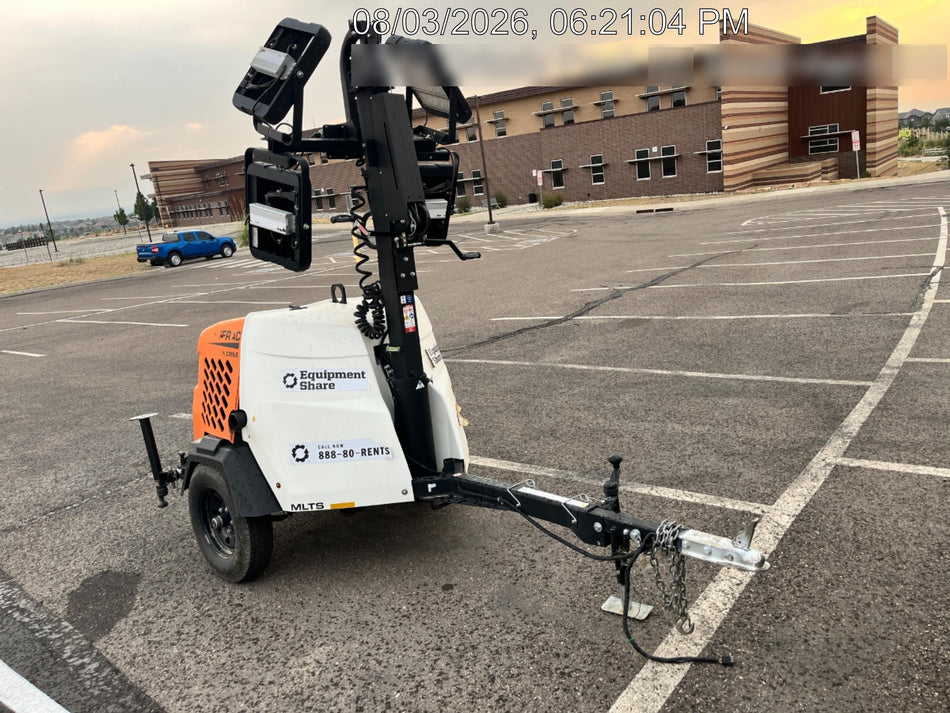 2023 Generac MLT2 Diesel, Flex Switch 120V Input, Powerzone Controller, 
(4) 320W LED Lights, 4kW Generator, 39.9 Gal Fuel Tank, 2" Ball, T3