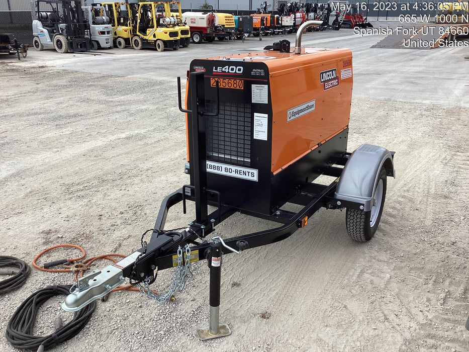 2022 Lincoln Electric LE400 Kubota V1505, Trlr, Cable Rack, Light Kit, ES Decals, T3